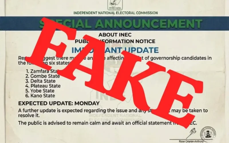 Fake governorship list in circulation, INEC raises alarm – Daily Trust Fake governorship list in circulation, INEC raises alarm – Daily Trust