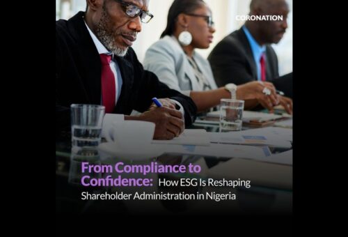 From Compliance to Confidence: How ESG Is Reshaping Shareholder Administration in Nigeria